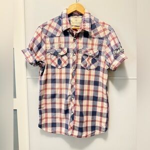 Scotch & Soda Men's Casual Plaid Shirt